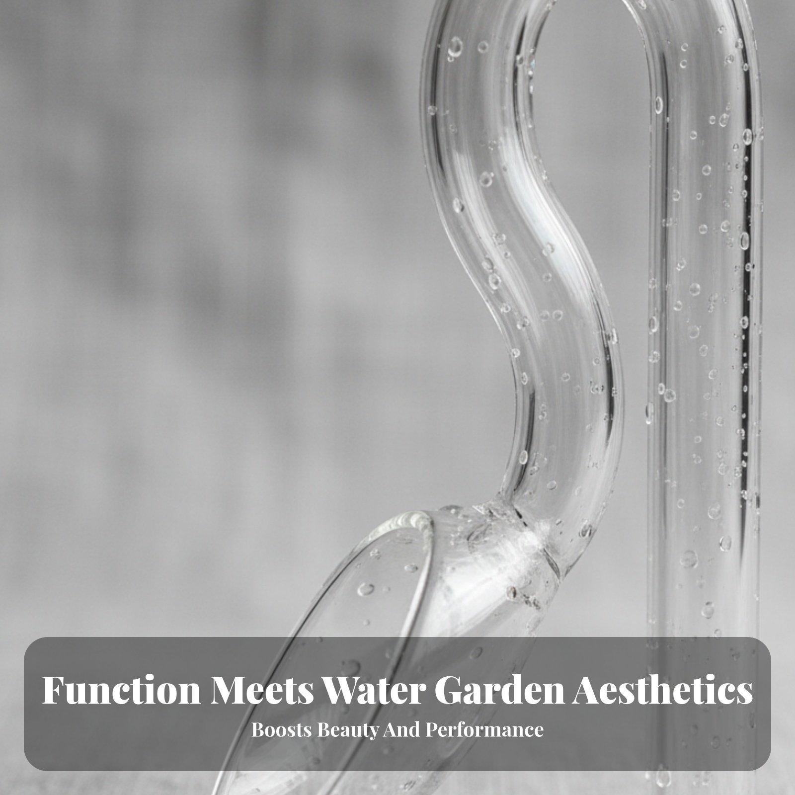 Aquarium Planted Tank Filter - ท่อกรองน้ำแบบลิลลี่ไพพ์สำหรับตู้ปลา พร้อมข้อต่อทางเข้าและทางออกสำหรับตู้ปลาที่มีระบบกรองแบบแคนนิสเตอร์และตู้ปลาที่ปลูกพืชน้ำ