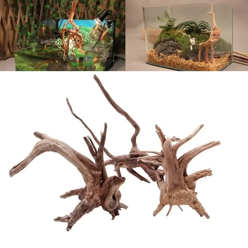 Aquarium Driftwood - ต้นไม้ธรรมชาติลำต้นไม้ดริฟท์วู้ดตู้ปลาตู้ปลาตู้ปลาตู้ปลาตู้ปลาที่รากกระบอกพืชไม้เครื่องประดับตกแต่งสำหรับพืชในตู้ปลา