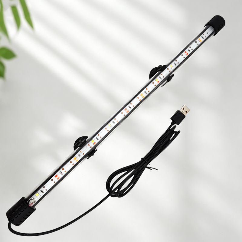 Aquarium Plant Substrate - ไฟ LED แถบสำหรับตู้ปลา แบบ USB แสงเต็มสเปกตรัม