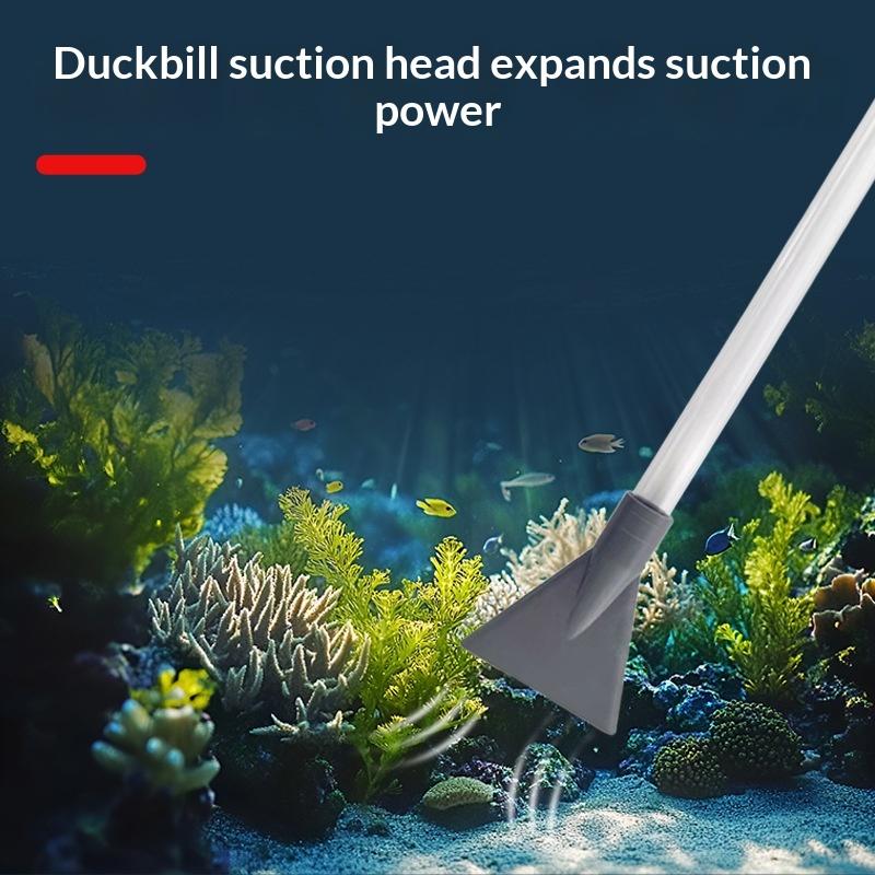 Planted Aquarium Cleaning - ปั๊มดูดน้ำสำหรับตู้ปลาแบบกันรั่ว พร้อมฟังก์ชันเปลี่ยนน้ำและทำความสะอาดกรวด สำหรับการทำความสะอาดและเปลี่ยนน้ำในตู้ปลาที่บ้าน