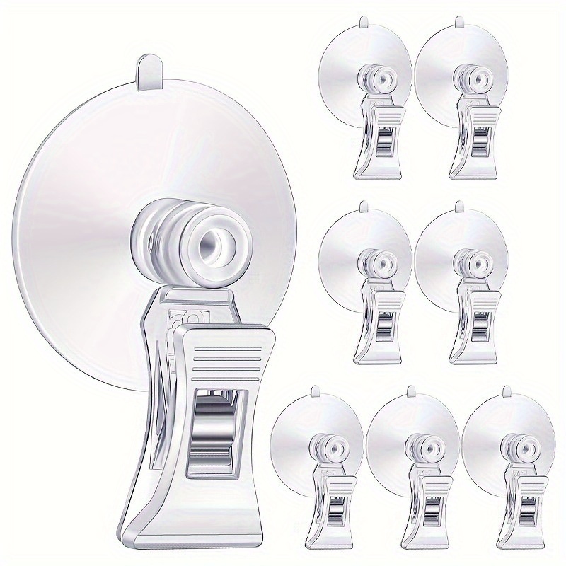 Aquarium Plant Holder - คลิปหนีบสาหร่ายปลา 8 ชิ้น พร้อมที่ดูดติดตู้ปลา สำหรับอุปกรณ์ตกแต่งตู้ปลา