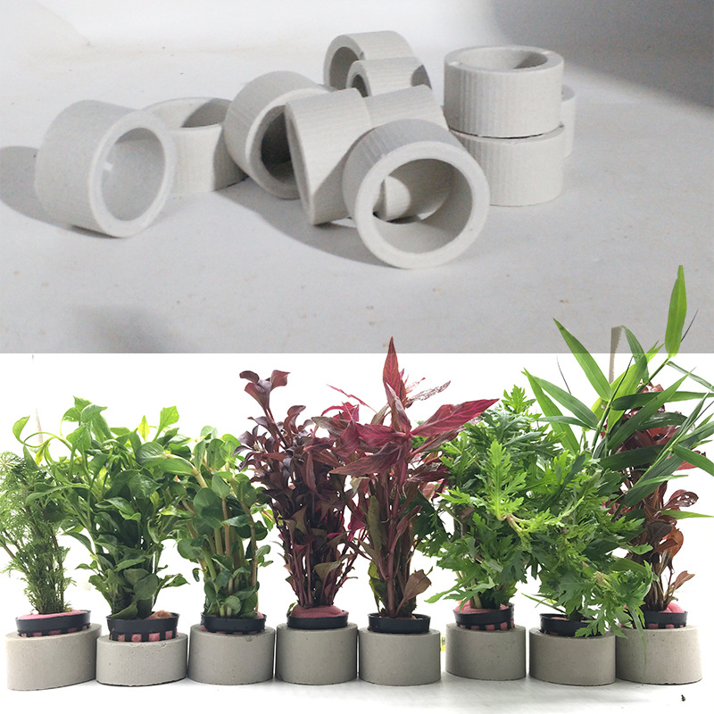 Plant Aquarium Pot - แหวนเซรามิกตกแต่งตู้ปลา, หม้อใส่พืชน้ำถังปลา, พืชน้ำลายจุด, ถ้วยปลูกกระถาง, อุปกรณ์ตกแต่งตู้ปลา