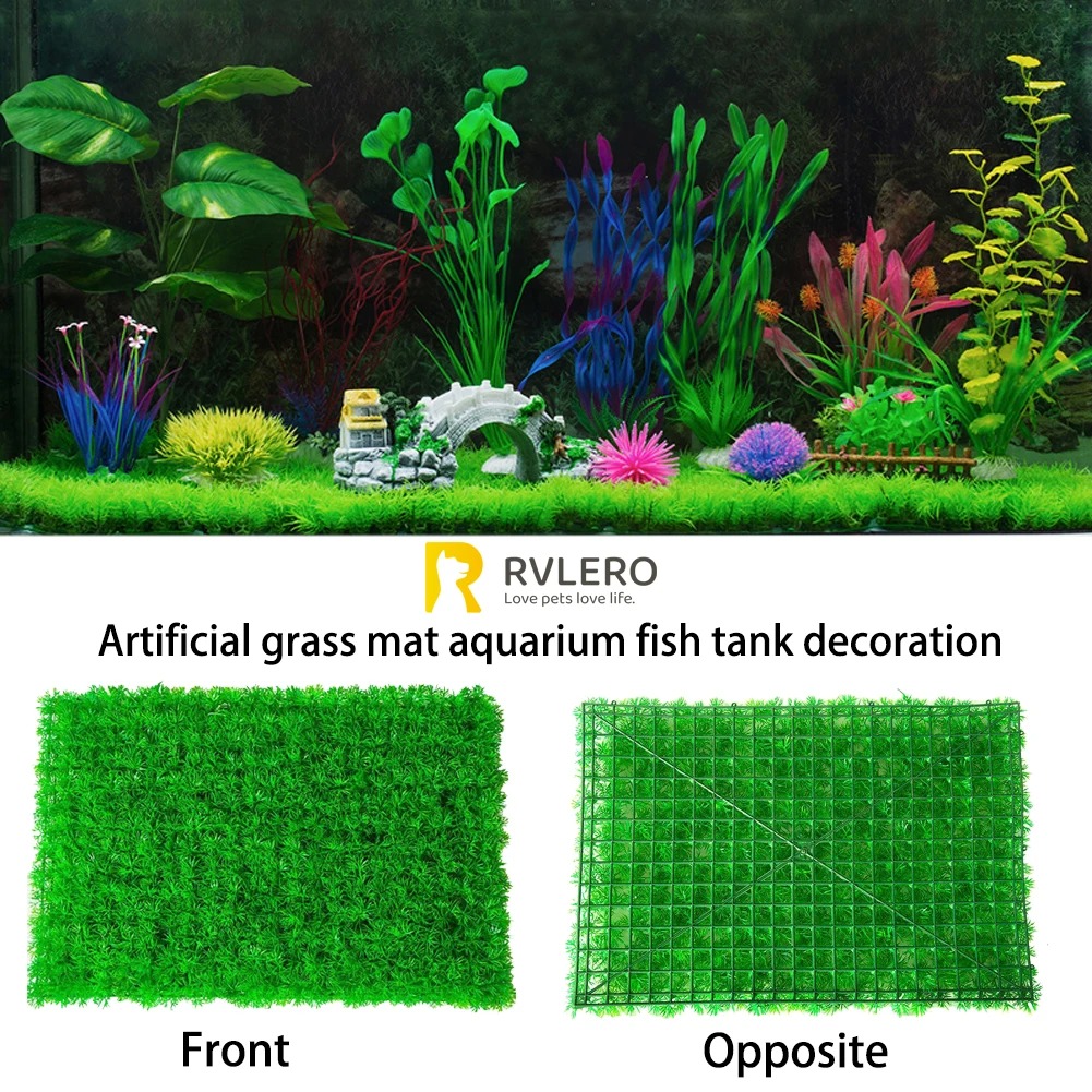 Live Plant Aquarium - หญ้าเทียมสำหรับตกแต่งตู้ปลาตู้ปลาพืชจำลองที่มีความหนาแน่นสูงสีสันสวยงามสนามหญ้าของตกแต่งสวนสิ่งแวดล้อม