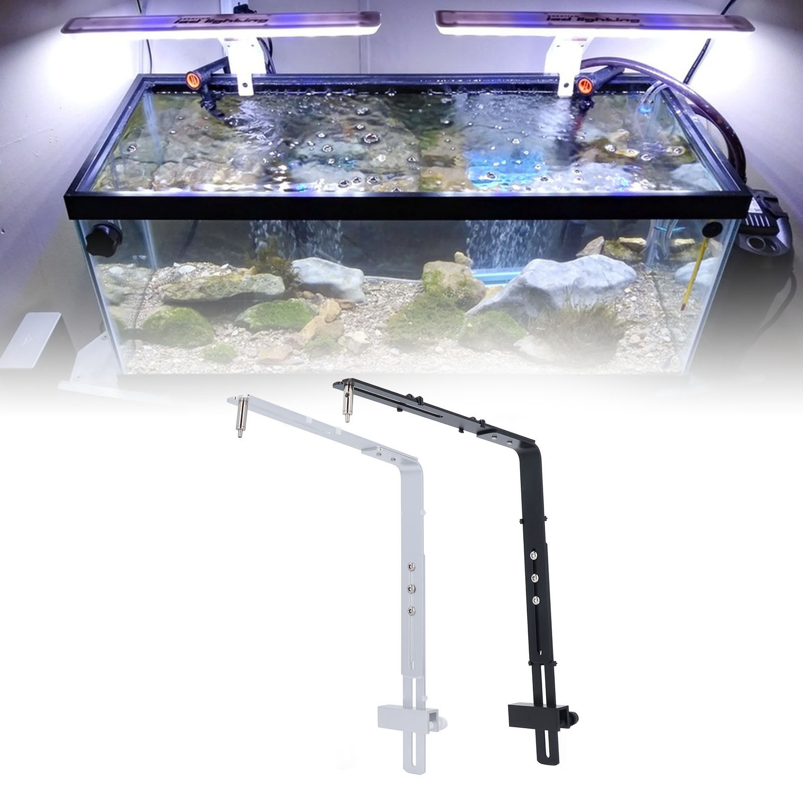 ขาตั้งโคมไฟตู้ปลา ขายึดไฟตู้ปล - Aquarium Plant Holder บทวิจารณ์และราคา