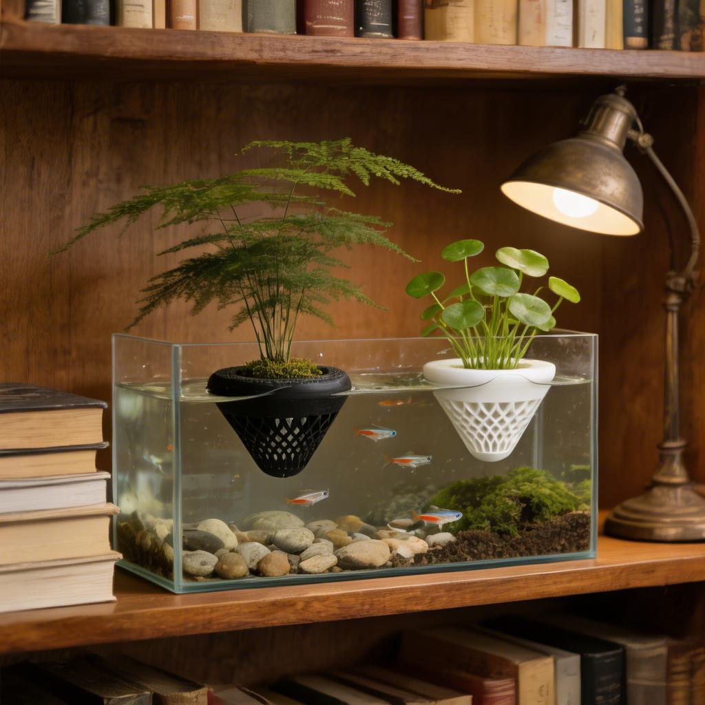 ที่วางต้นไม้ในตู้ปลาแบบลอยน้ำ  - Plant Aquarium Pot บทวิจารณ์และราคา