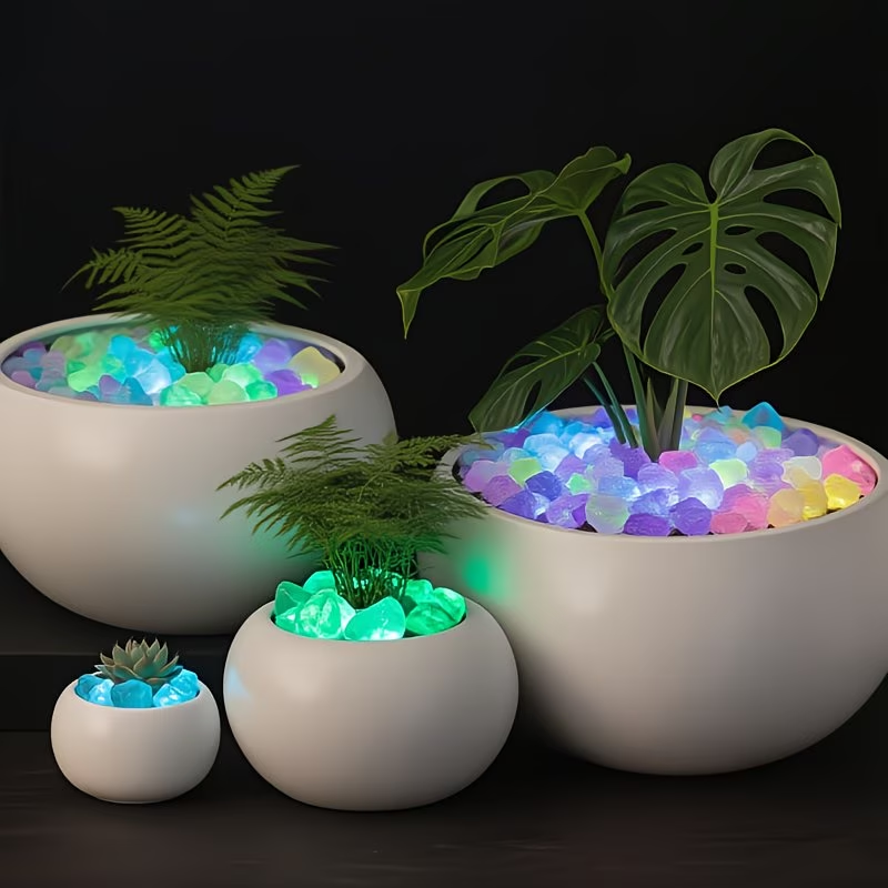 ชุดหินเรืองแสง 300 ชิ้น, ขนาด  - Plant Aquarium Pot บทวิจารณ์และราคา