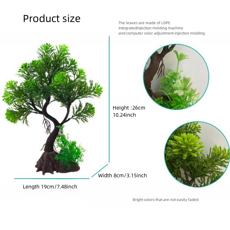 ต้นไม้ประดิษฐ์ตกแต่งตู้ปลา DIY - Live Plant Aquarium บทวิจารณ์และราคา