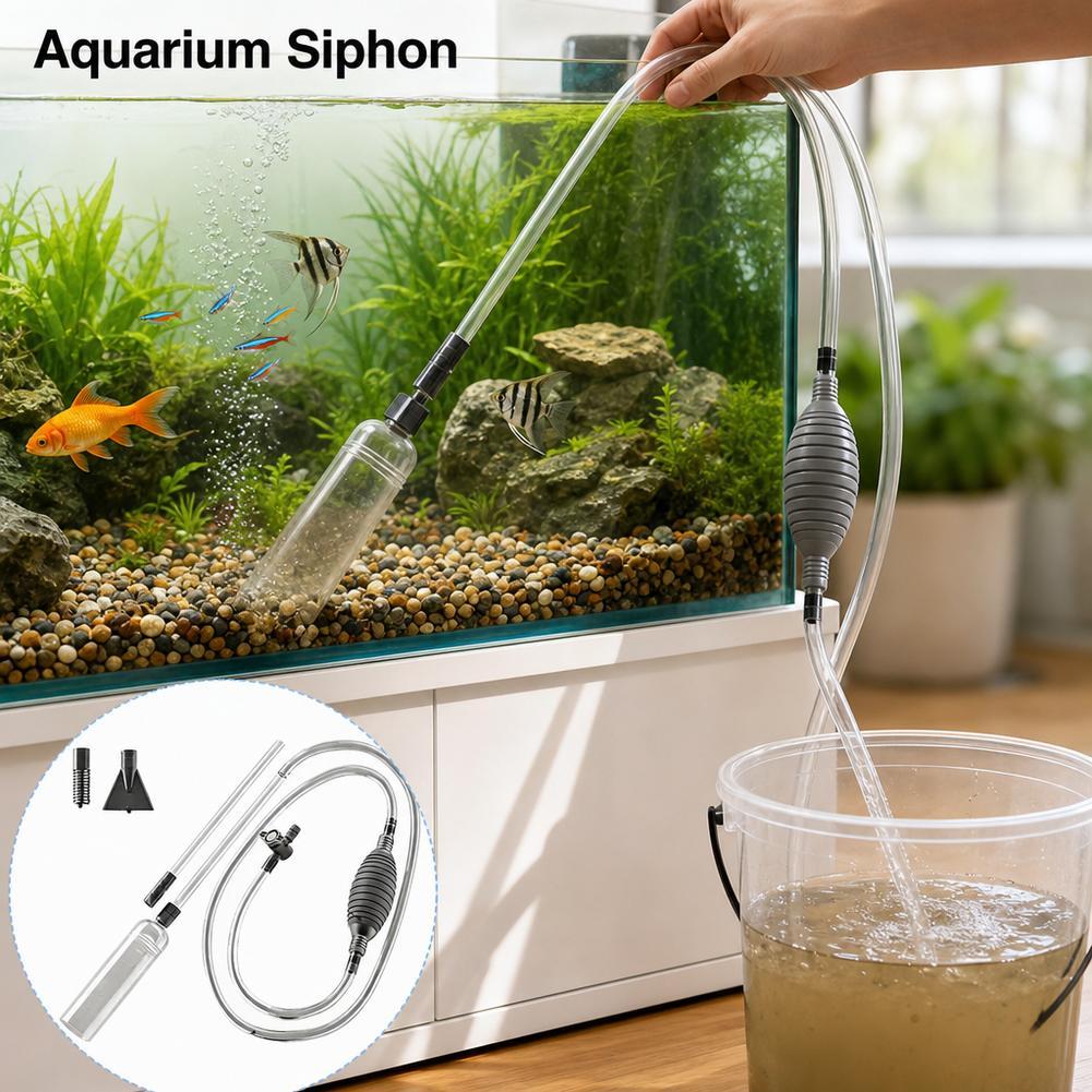 ปั๊มเปลี่ยนน้ำตู้ปลาพร้อมเครื่ - Planted Aquarium Cleaning บทวิจารณ์และราคา