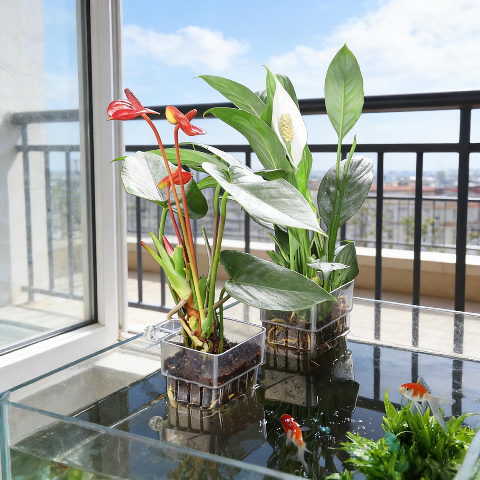ตะกร้าปลูกต้นไม้ในตู้ปลา กระถา - Plant Aquarium Pot บทวิจารณ์และราคา