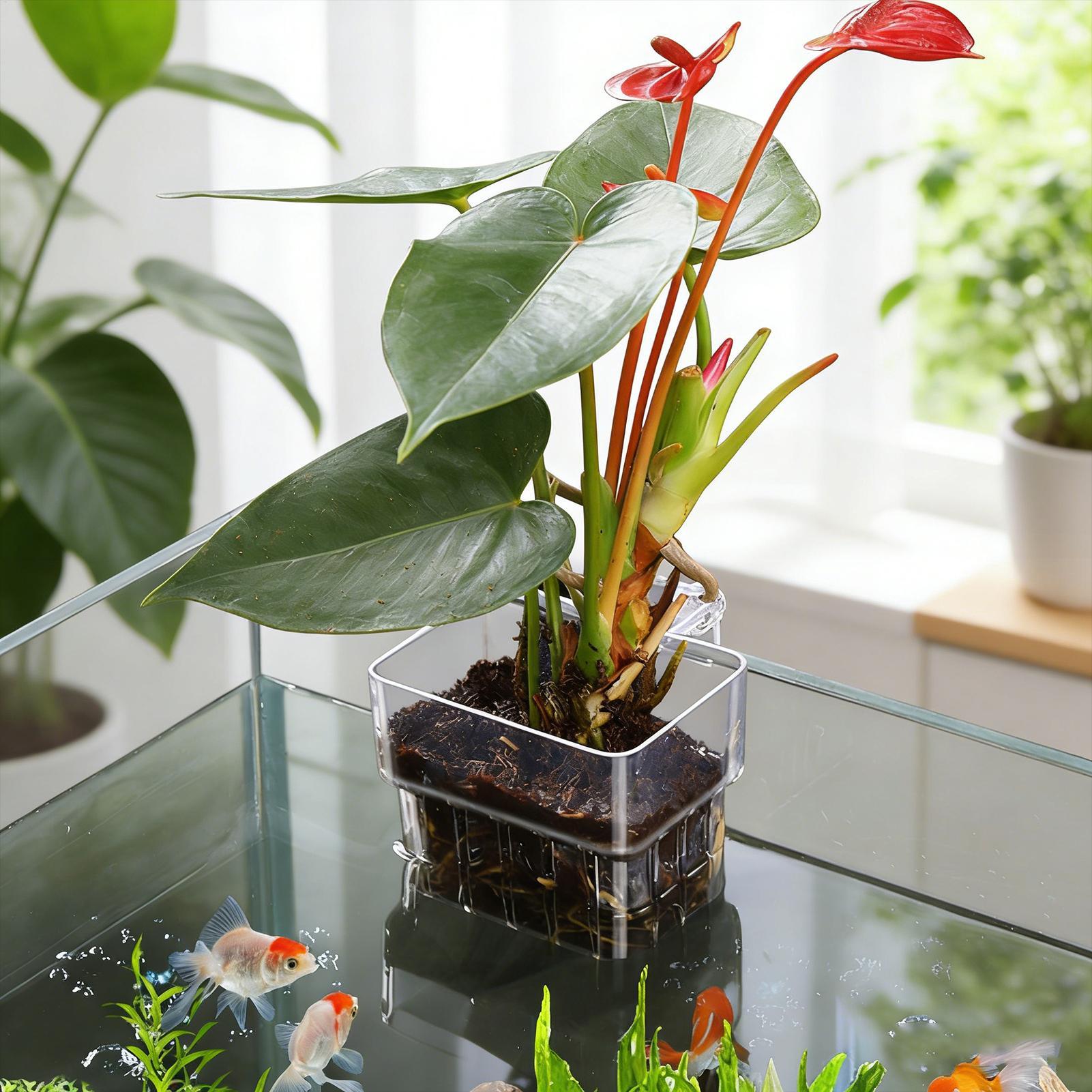 ตะกร้าปลูกต้นไม้ในตู้ปลา กระถา - Plant Aquarium Pot บทวิจารณ์และราคา