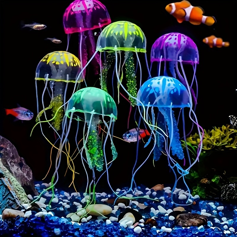 แมงกะพรุนจำลองเรืองแสง 2 ชิ้น  - Aquarium Plants Live บทวิจารณ์และราคา
