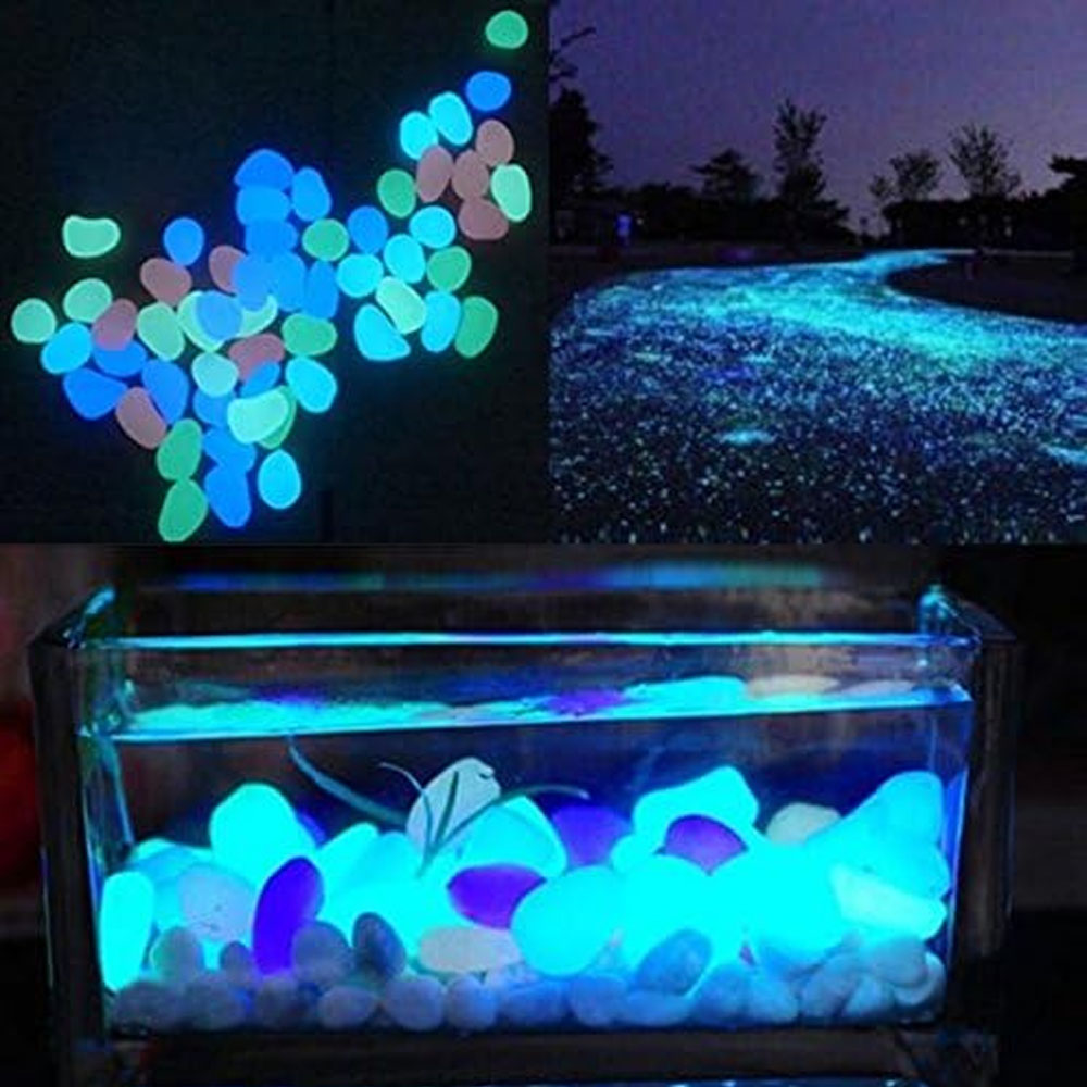 ถังปลา Rocks Glow Blue Pebbles - Plant Aquarium Pot บทวิจารณ์และราคา