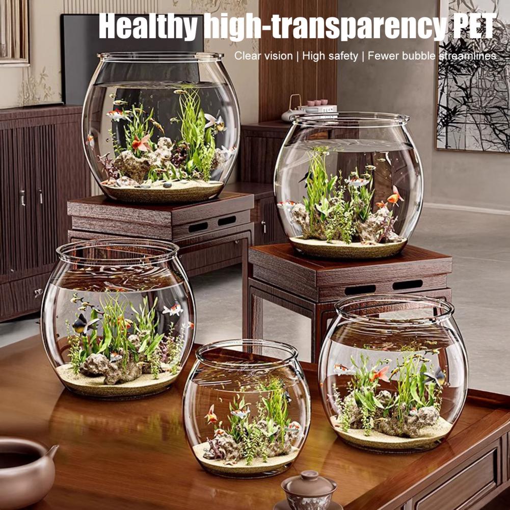 พลาสติกใสรอบชามปลา Aquarium ห้ - Plant Aquarium Pot บทวิจารณ์และราคา