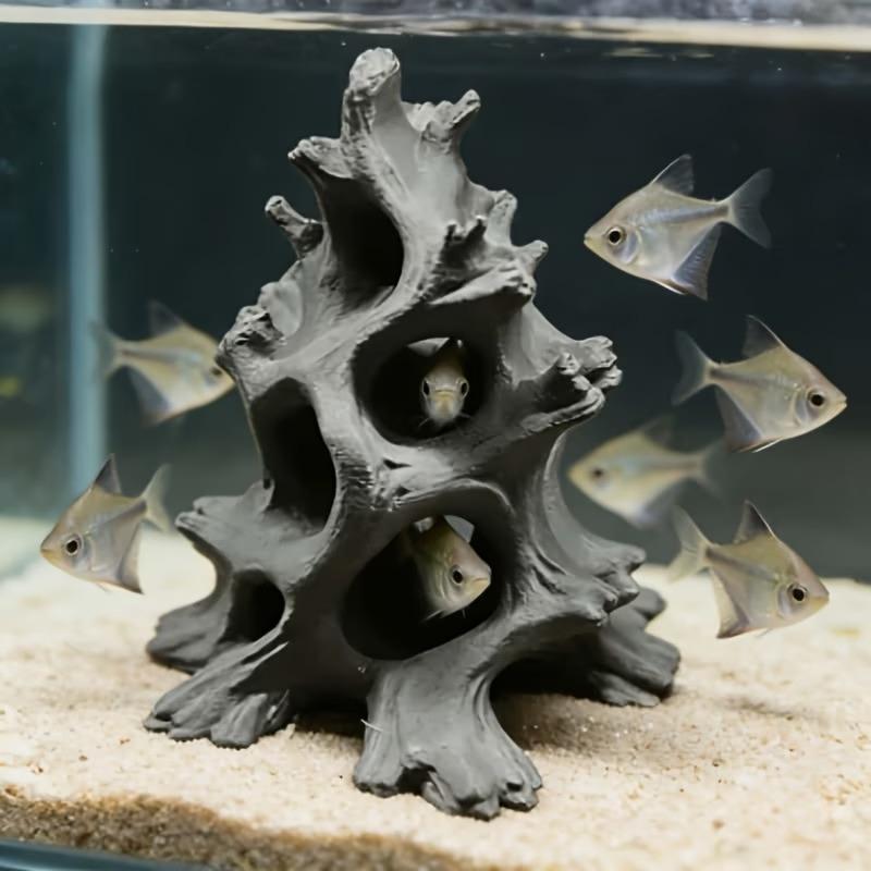 ถ้ำปลาไม้ลอยธรรมชาติแบบซ่อนรูห - Aquarium Driftwood บทวิจารณ์และราคา