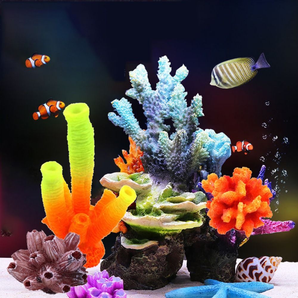 สีสัน 1PC เหมือนจริงการจําลองป - Aquarium Plant Substrate บทวิจารณ์และราคา