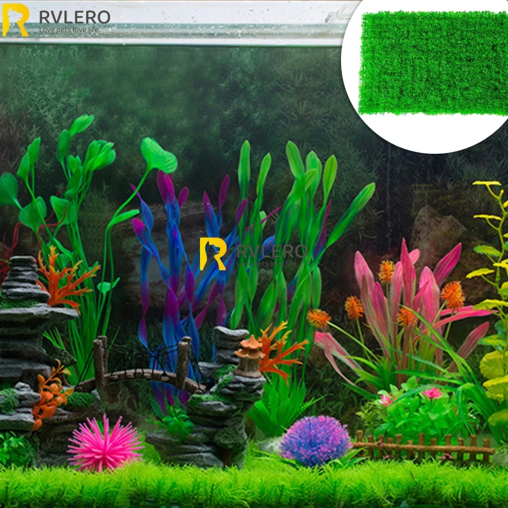 หญ้าเทียมสำหรับตกแต่งตู้ปลาตู้ - Live Plant Aquarium บทวิจารณ์และราคา
